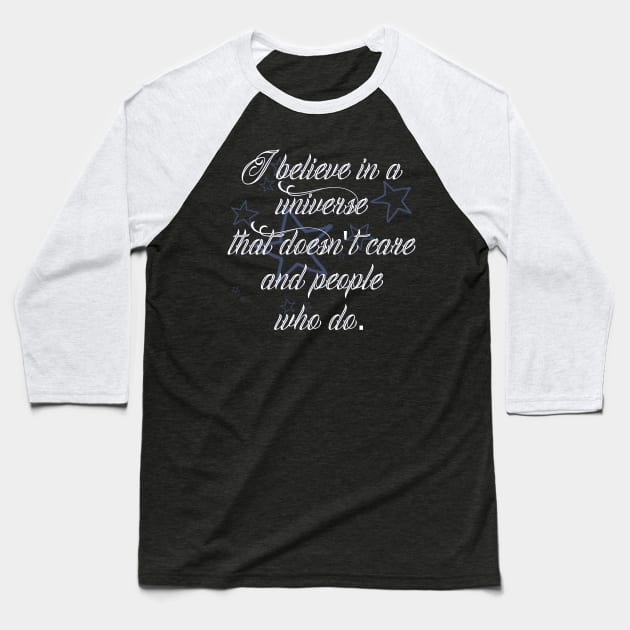 Night In The Woods Quote Baseball T-Shirt by asilentcowbell